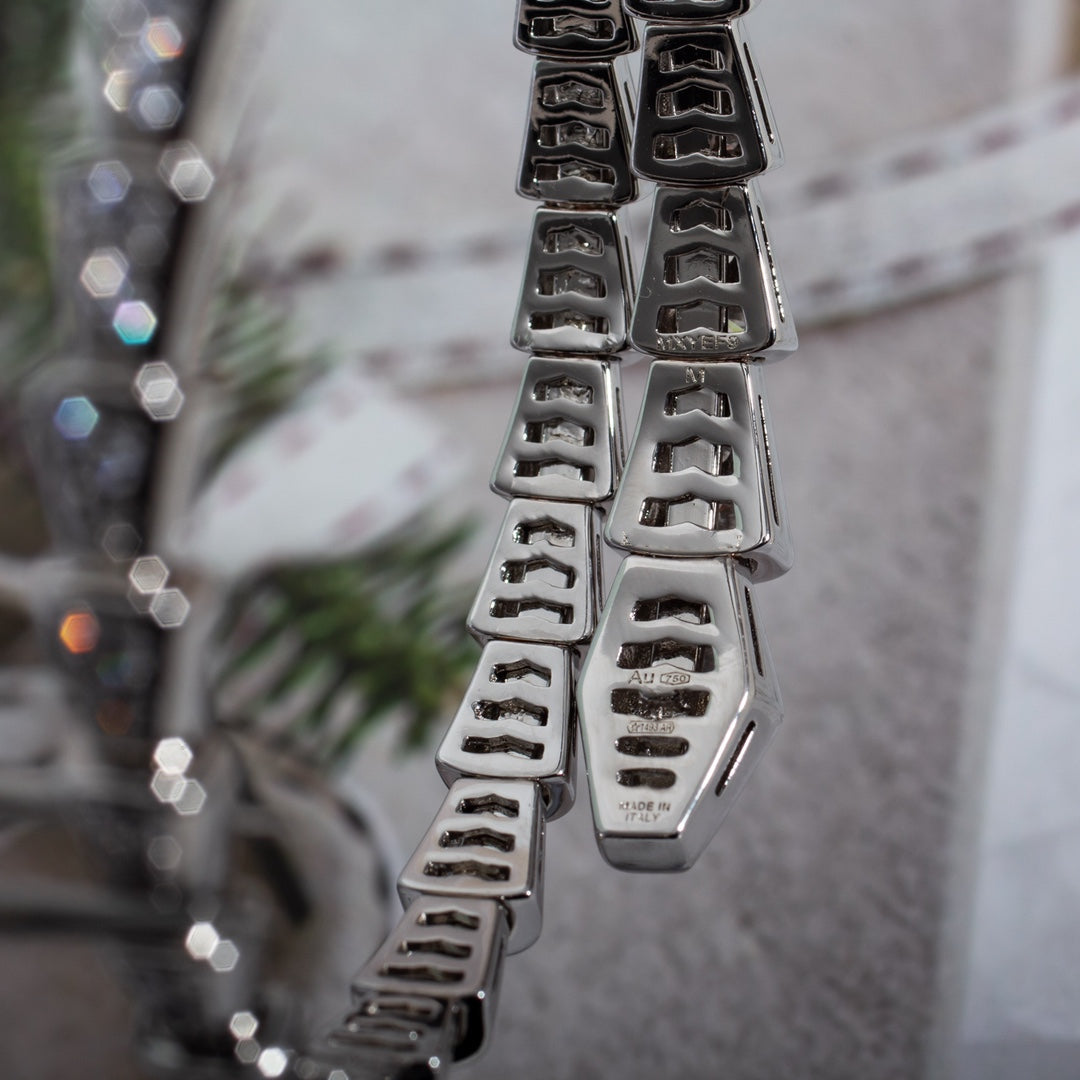 [AuraEcho]SERPENTI BRACELET 6MM SILVER DIAMOND