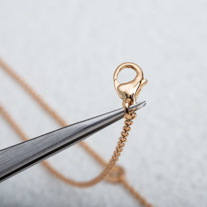 [AuraEcho]PARENTESI NECKLACE PINK GOLD