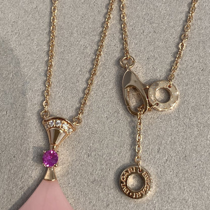 [AuraEcho]DREAM NECKLACE PINK OPAL