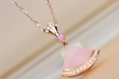 [AuraEcho]DREAM NECKLACE PINK MOP DIAMOND