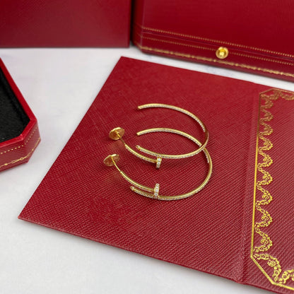 [AuraEcho]JUSTE EARRINGS FULL DIAMONDS 1.8MM