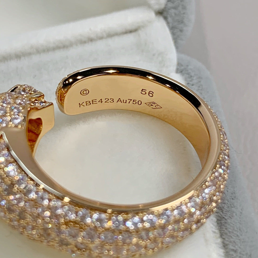 [AuraEcho]PANTHERE PINK GOLD DIAMOND RING