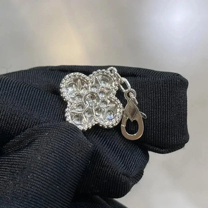 [AuraEcho]CLOVER 5 MOTIFS  DIAMOND BRACELET SILVER