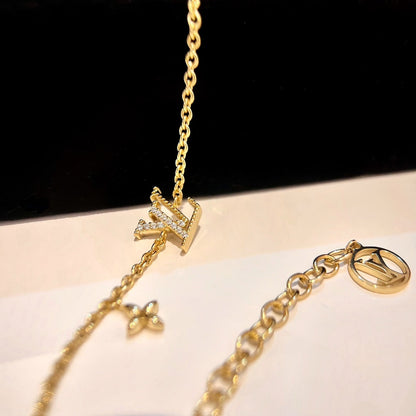 [AuraEcho]LOGO STAR MOTIF GOLD BRACELET