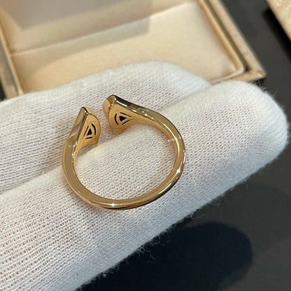 [AuraEcho]DREAM MALACHITE DIAMOND OPEN RING