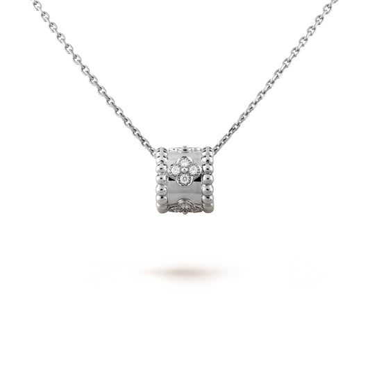 [AuraEcho]PERLEE PEDANT SIVLER DIAMOND NECKLACE
