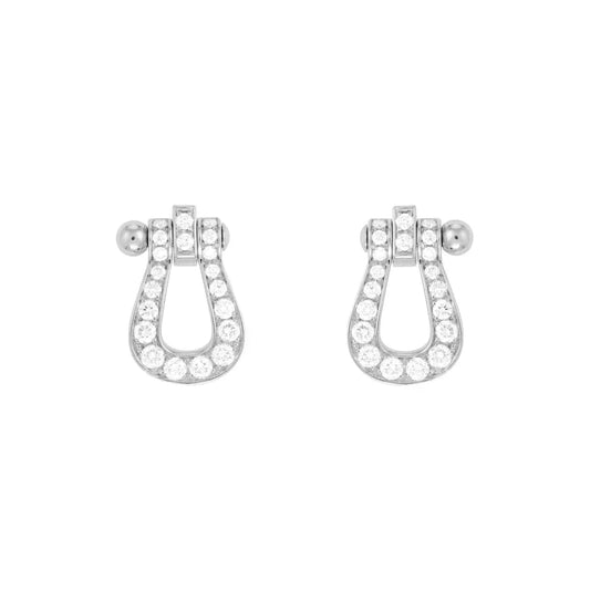 [AuraEcho]FORCE 10 FULL DIAMOND STUD EARRINGS MINI MODEL