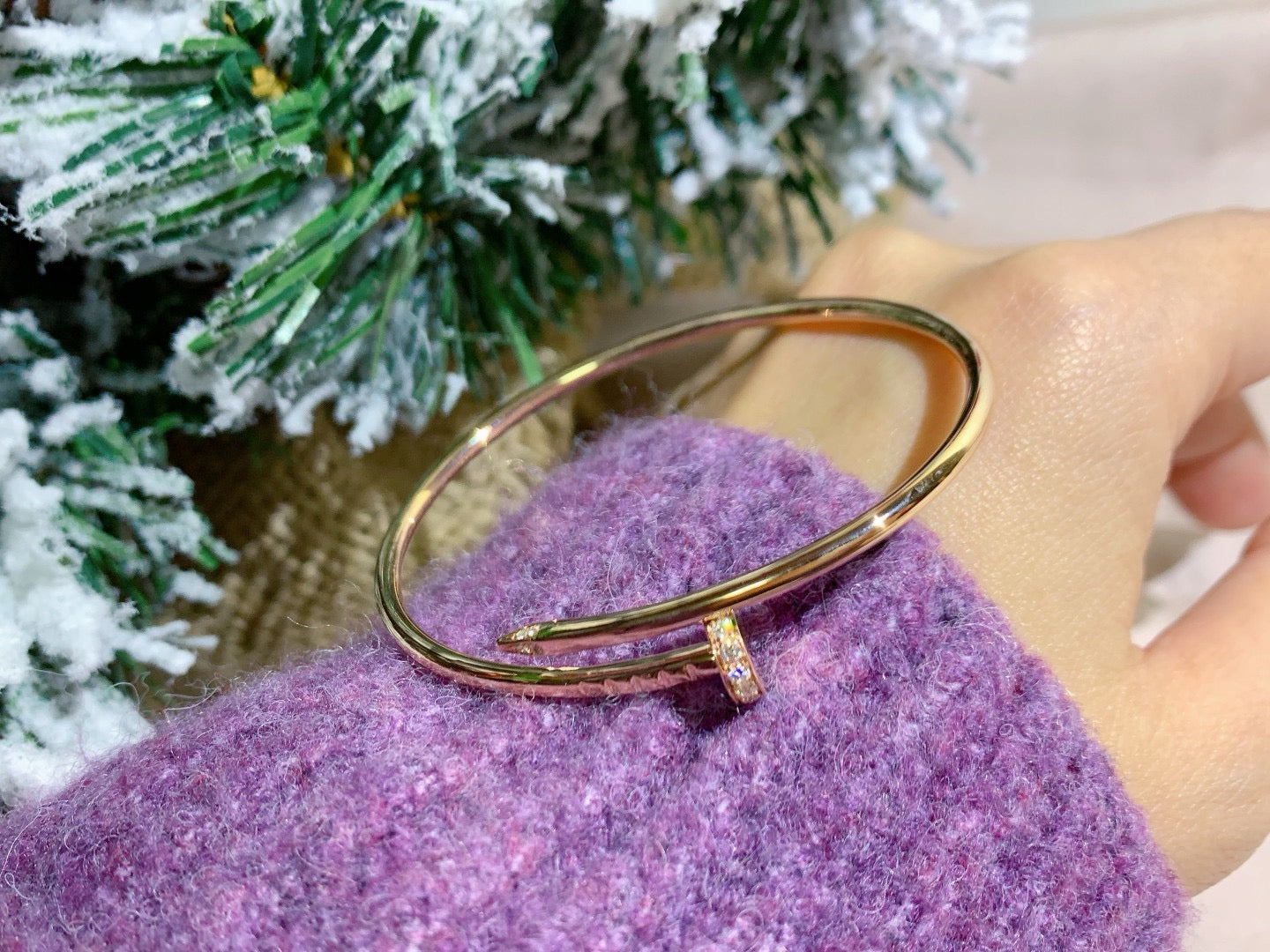 [AuraEcho]JUSTE BRACELET 2.5MM DIAMONDS