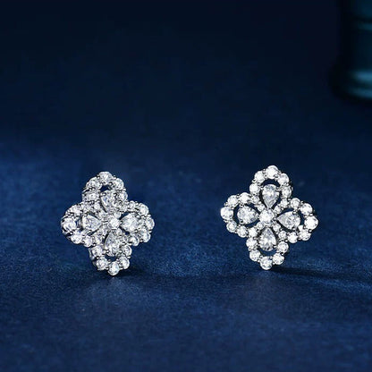 [AuraEcho]LOOP EARRINGS FULL MOTIF DIAMOND 16MM