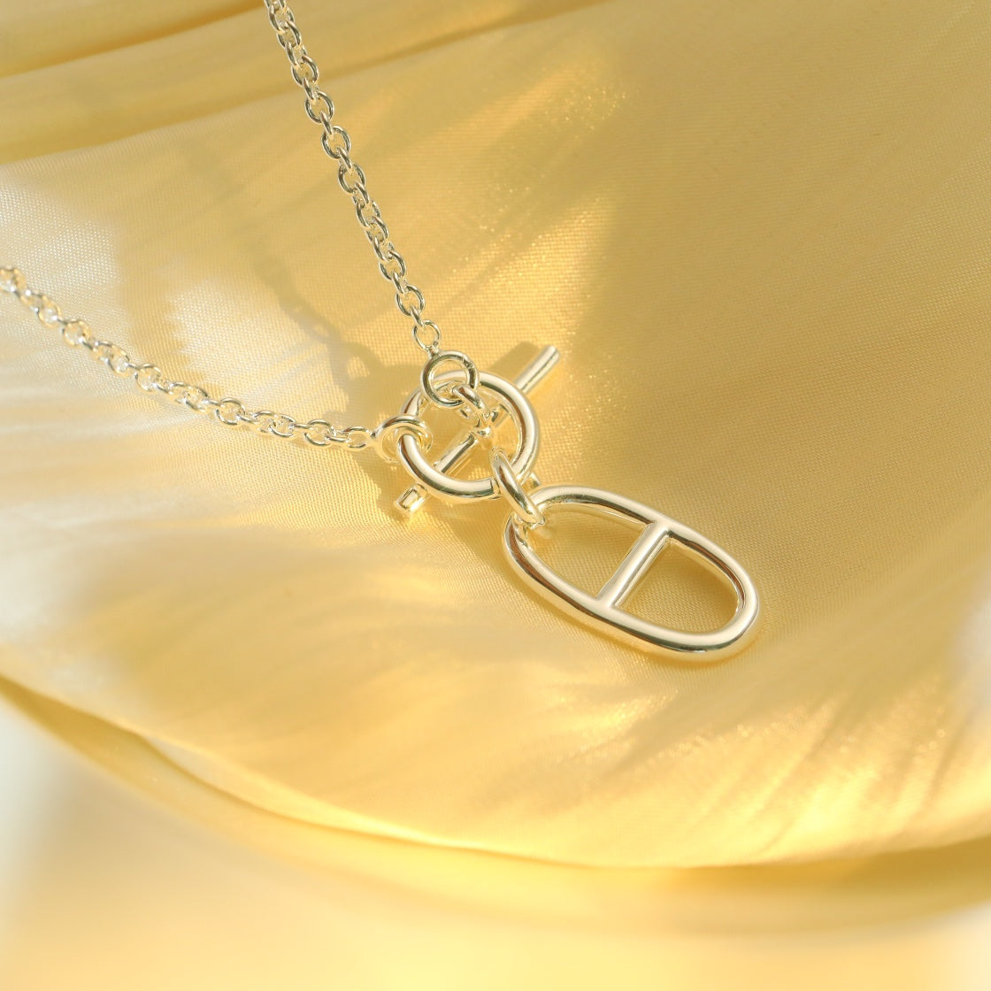 [AuraEcho]HM CHAINE D'ANCRE PENDANT NECKLACE STERLING SILVER