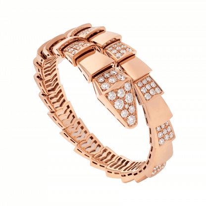 [AuraEcho]SERPENTI WIDE BRACELET PINK GOLD DIAMOND