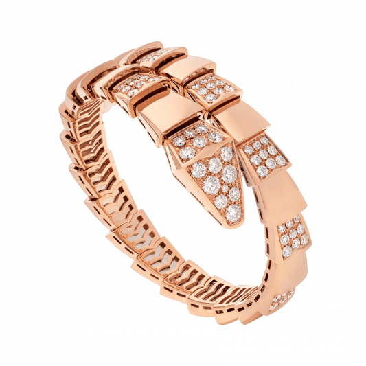 [AuraEcho]SERPENTI WIDE BRACELET PINK GOLD DIAMOND