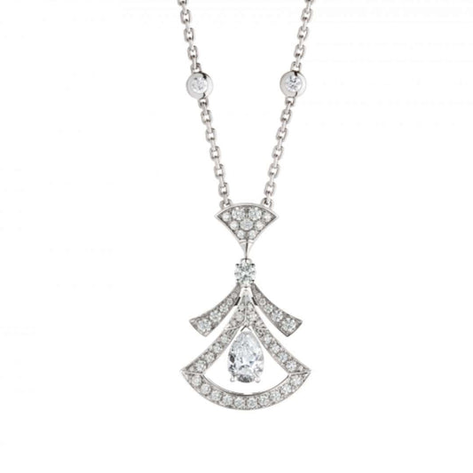 [AuraEcho]DREAM NECKLACE WHITE DIAMOND SILVER