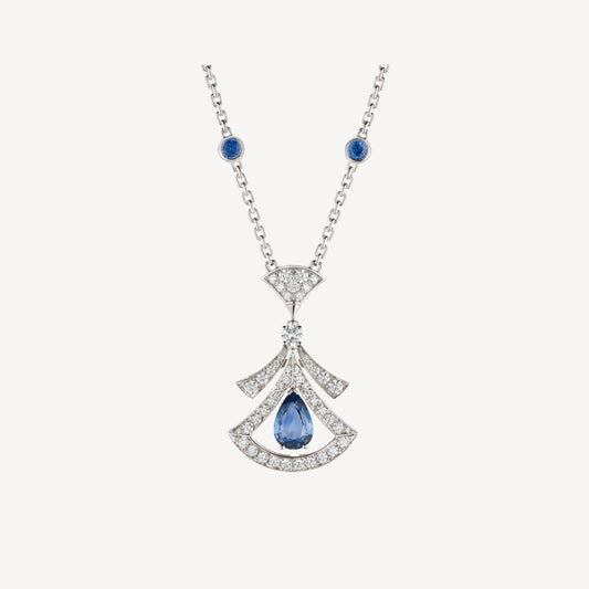 [AuraEcho]DREAM NECKLACE AGATE DIAMOND SILVER
