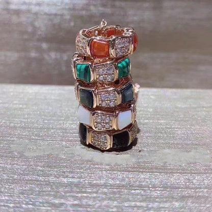 [AuraEcho]SERPENTI PEDANT DIAMOND NECKLACE