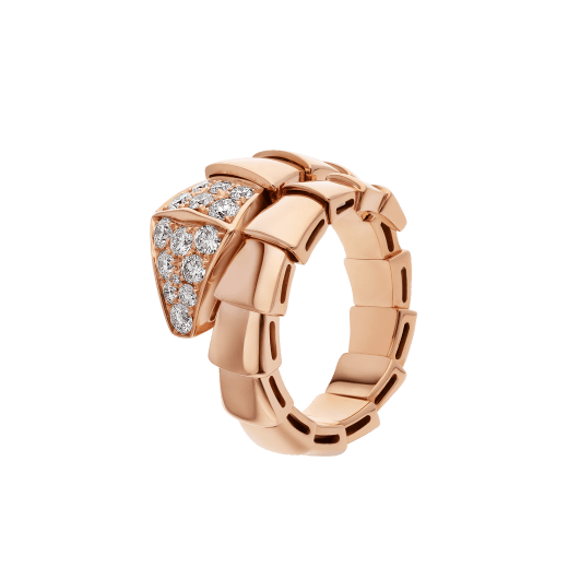 [AuraEcho]SERPENTI RING PINK GOLD DIAMOND