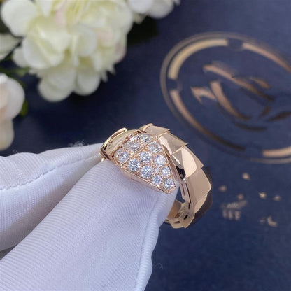 [AuraEcho]SERPENTI RING PINK GOLD DIAMOND