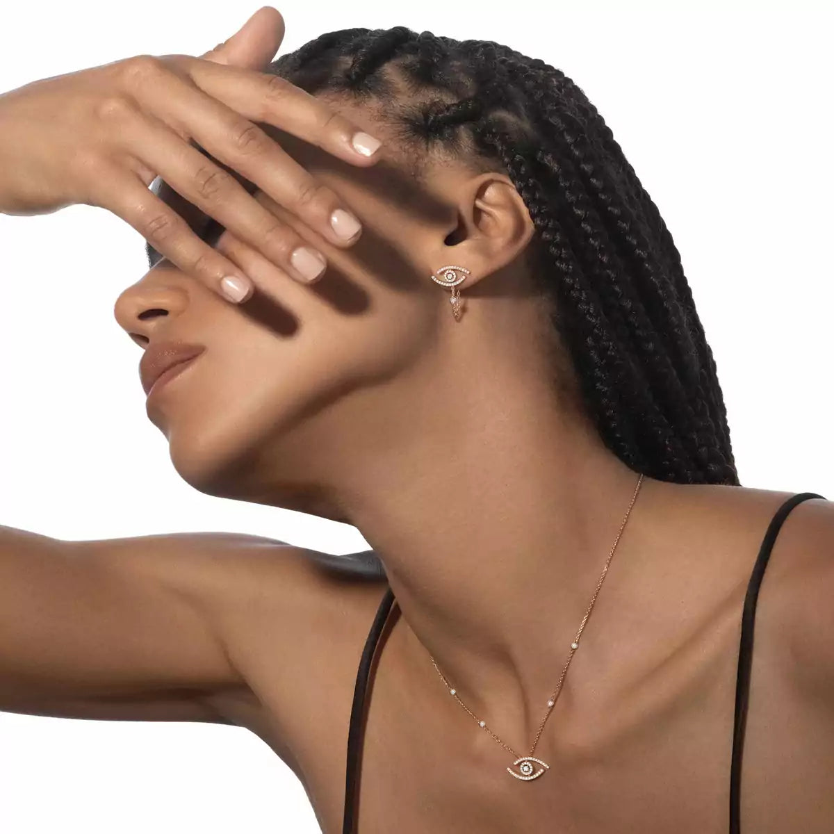 [AuraEcho]Lucky Eye Diamond Earrings