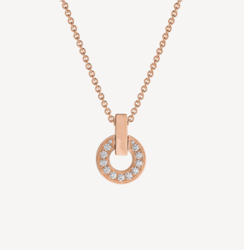 [AuraEcho]GARI NECKLACE PINK GOLD DIAMOND