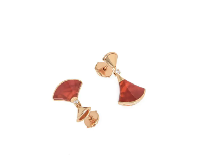 [AuraEcho]DREAM Carnelian PINK GOLD EARRINGS