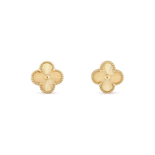 [AuraEcho]CLOVER MEDIUM 1 MOTIFS LASER EARRINGS